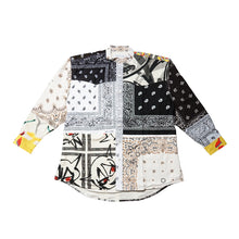 Load image into Gallery viewer, XYAGI BANDANA PATCHWORK SHIRT LS - ECEXWHITE