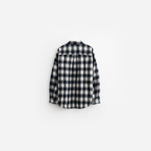 Load image into Gallery viewer, OVERSIZED PLAID BUTTONDOWN - BLUE PLAID
