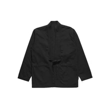 Load image into Gallery viewer, UTILITY KIMONO OVER SHIRT ITALIAN COTTON LINEN - BLACK