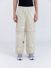Load image into Gallery viewer, PRINTED LIFTED ZIP TRACK PANT - ALMOND