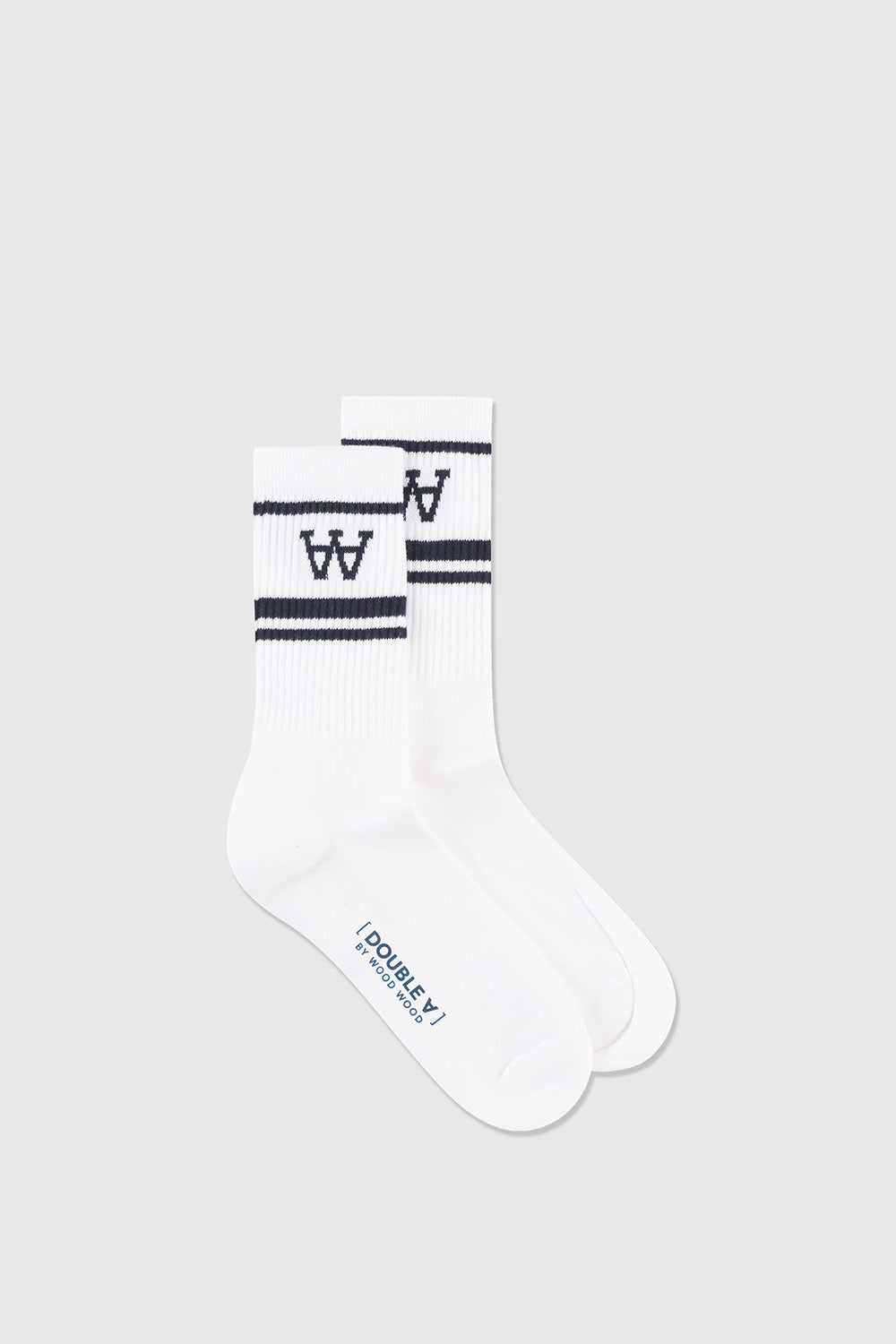 CON 2-PACK SOCKS - WHITE/NAVY