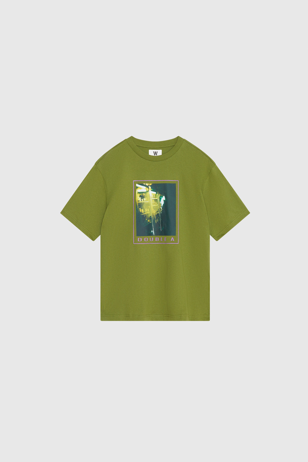 ASA SPRAY PAINT T-SHIRT GOTS - FATIQUE GREEN