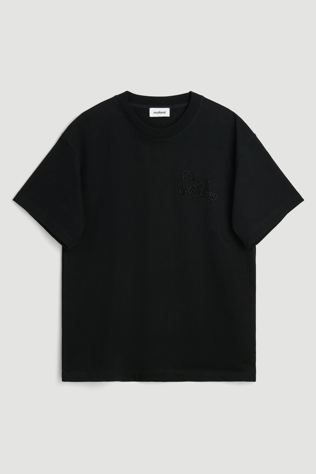 KAI BEADED T-SHIRT - BLACK