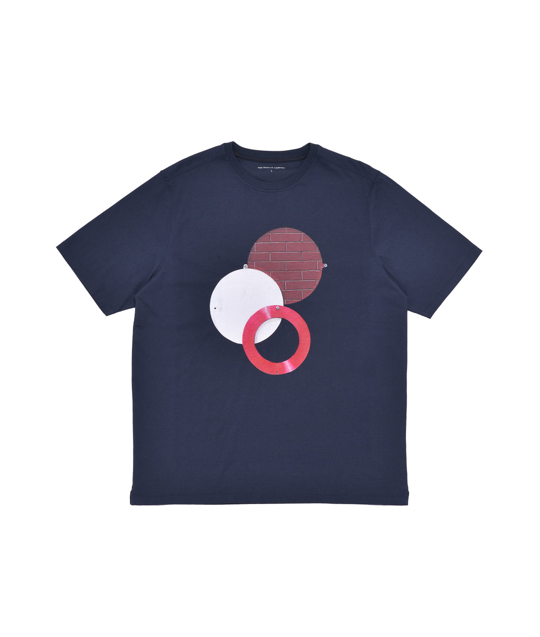 MEES POPSIGN T-SHIRT - NAVY