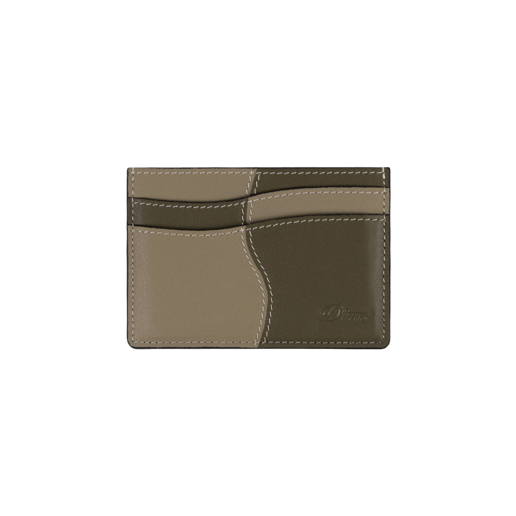 WAVE LEATHER CARDHOLDER - SAGE