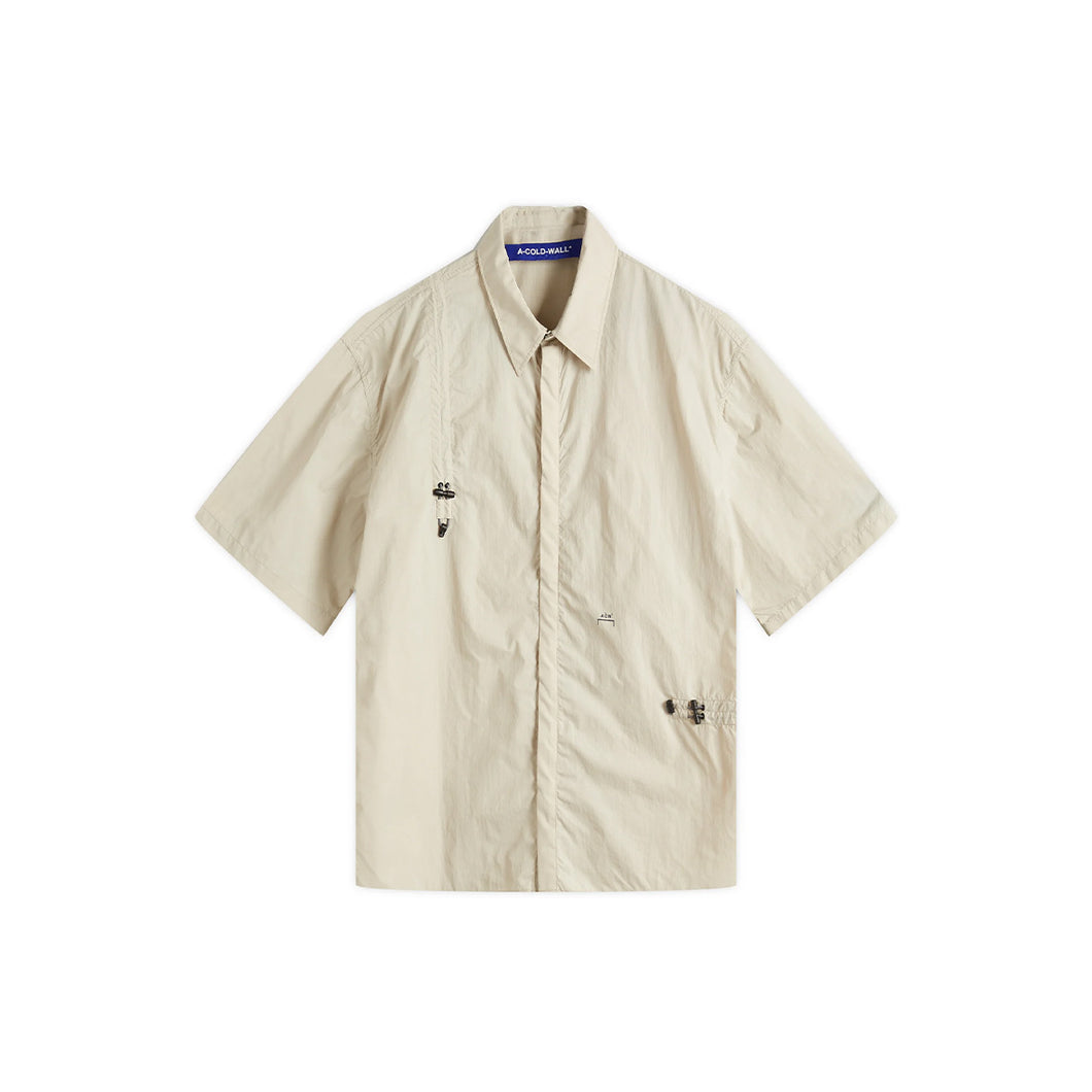 WOVEN BALFRON SS SHIRT - BEIGE
