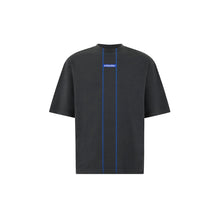 Load image into Gallery viewer, KNITTED SCHEMA T-SHIRT - BLACK
