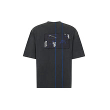 Load image into Gallery viewer, KNITTED SCHEMA T-SHIRT - BLACK

