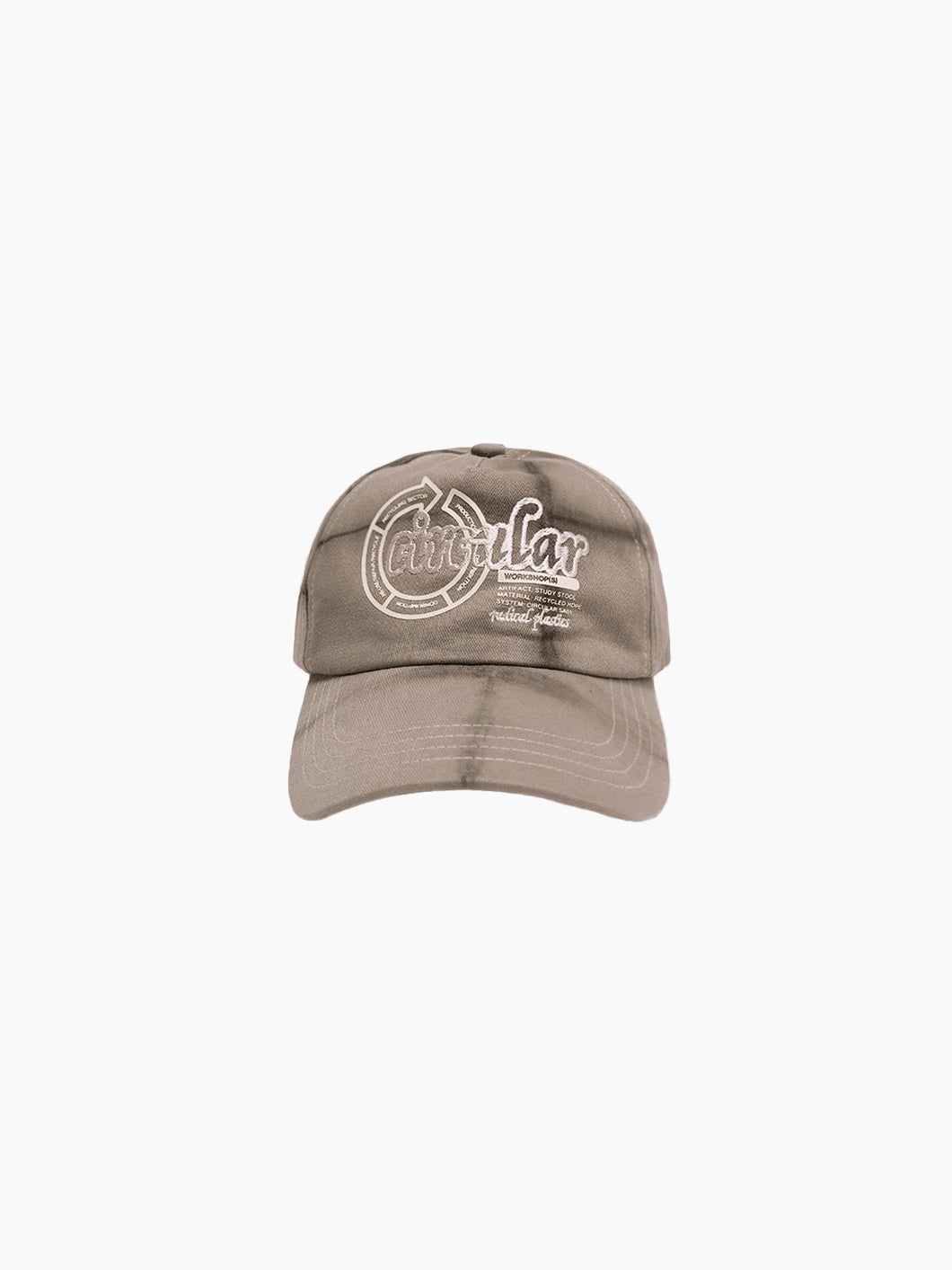 CIRCULAR DESIGN CAP -  TIE DYE GREY