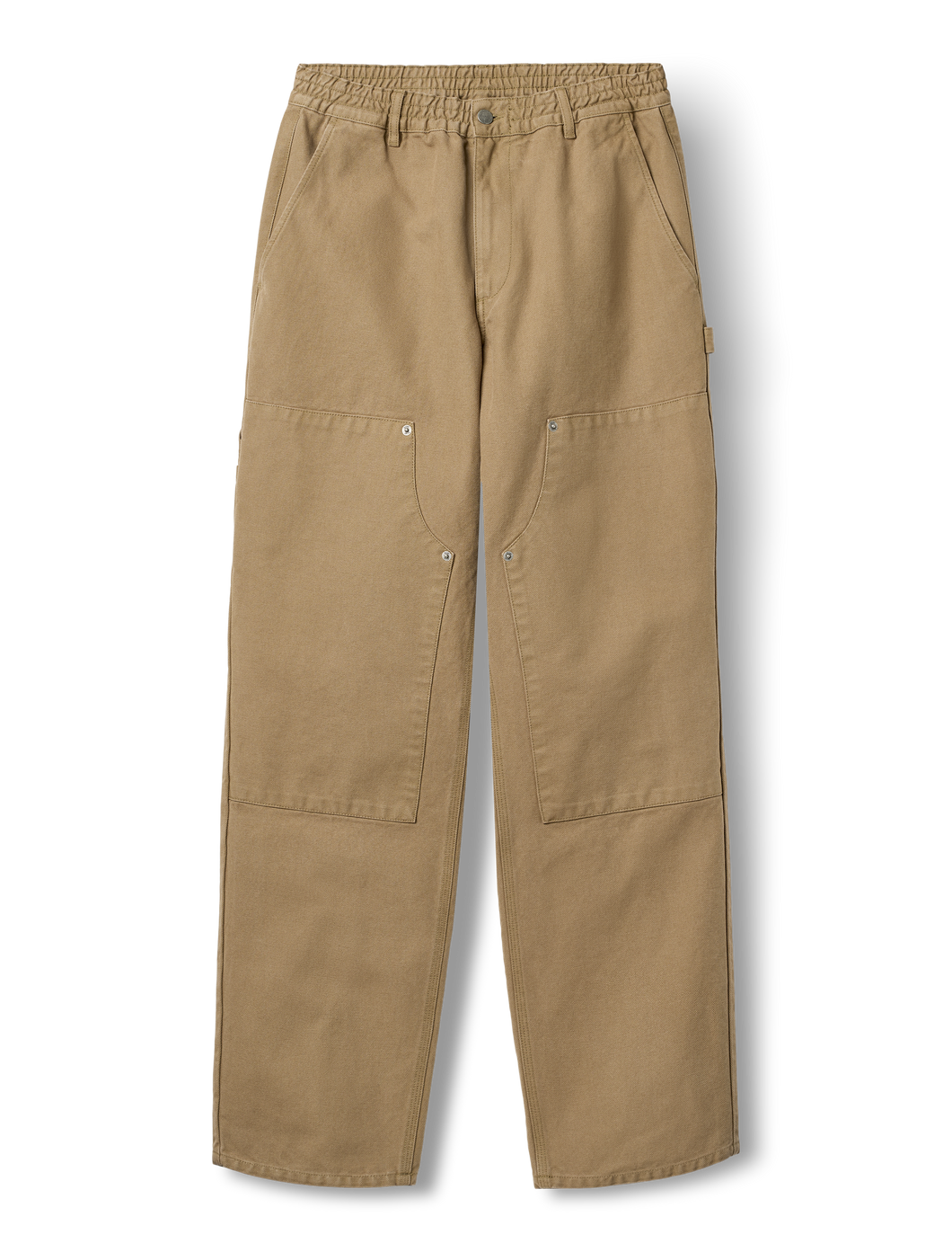CLAY DOUBLE KNEE PANTS - BURNT KHAKI