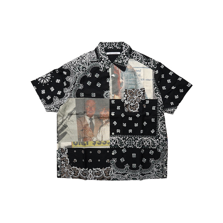 XYAGI BANDANA PATCHWORK SHIRT SS - YHYXBLK