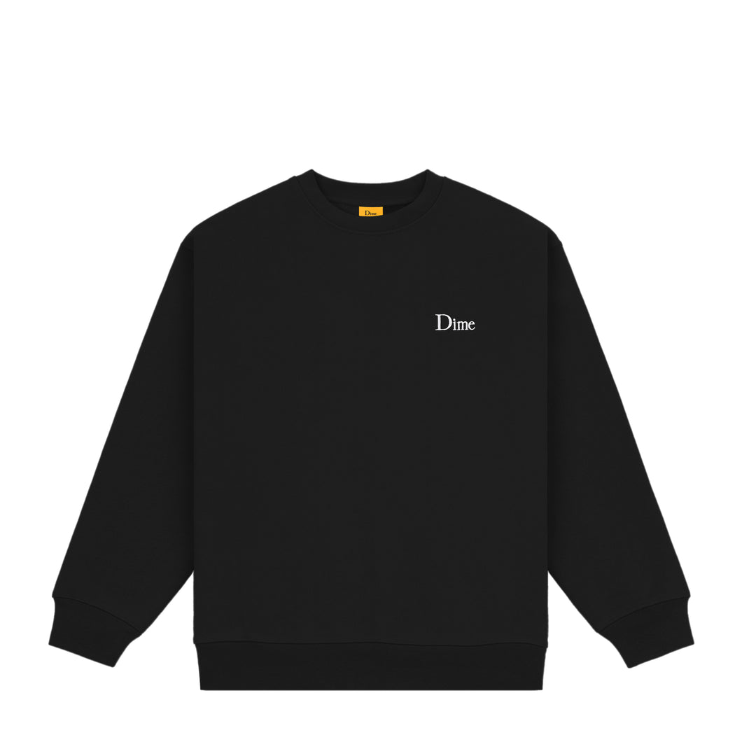 CLASSIC SMALL LOGO CREWNECK - BLACK