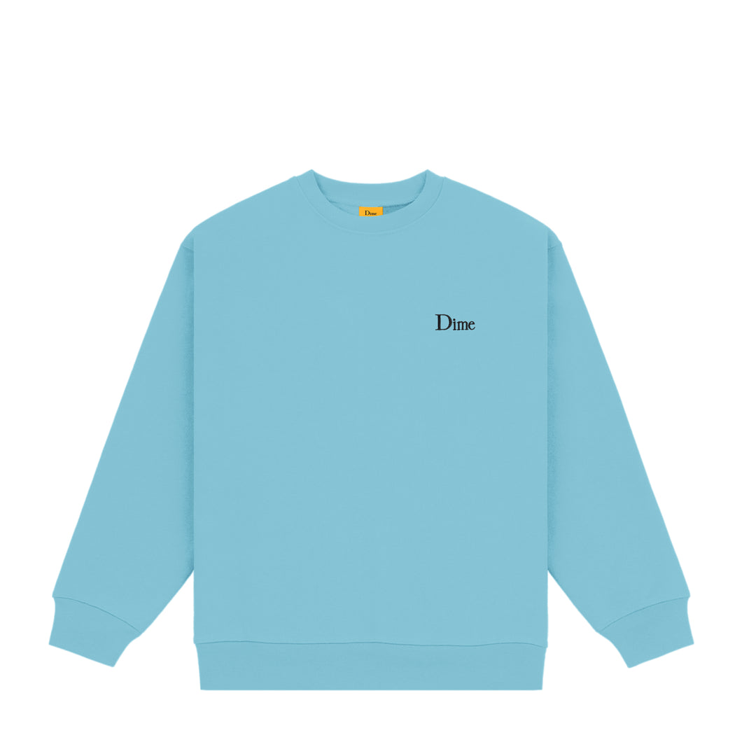 CLASSIC SMALL LOGO CREWNECK - OCEAN BLUE