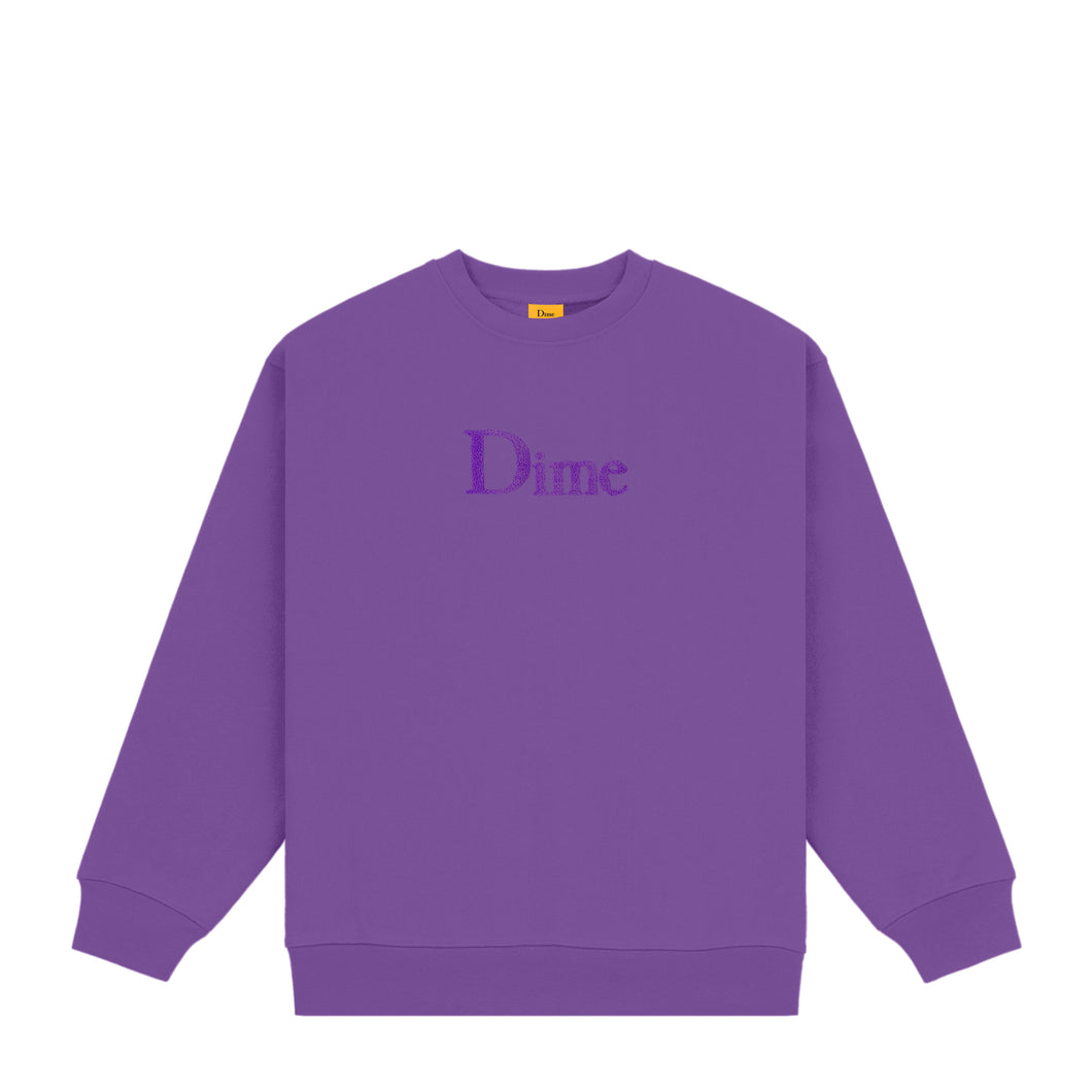 CLASSIC LOGO CREWNECK - DEEP PURPLE