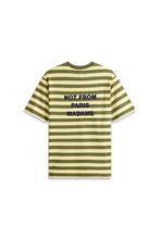 Load image into Gallery viewer, LE T-SHIRT SLOGAN RAYÉ - LIGHT YELLOW
