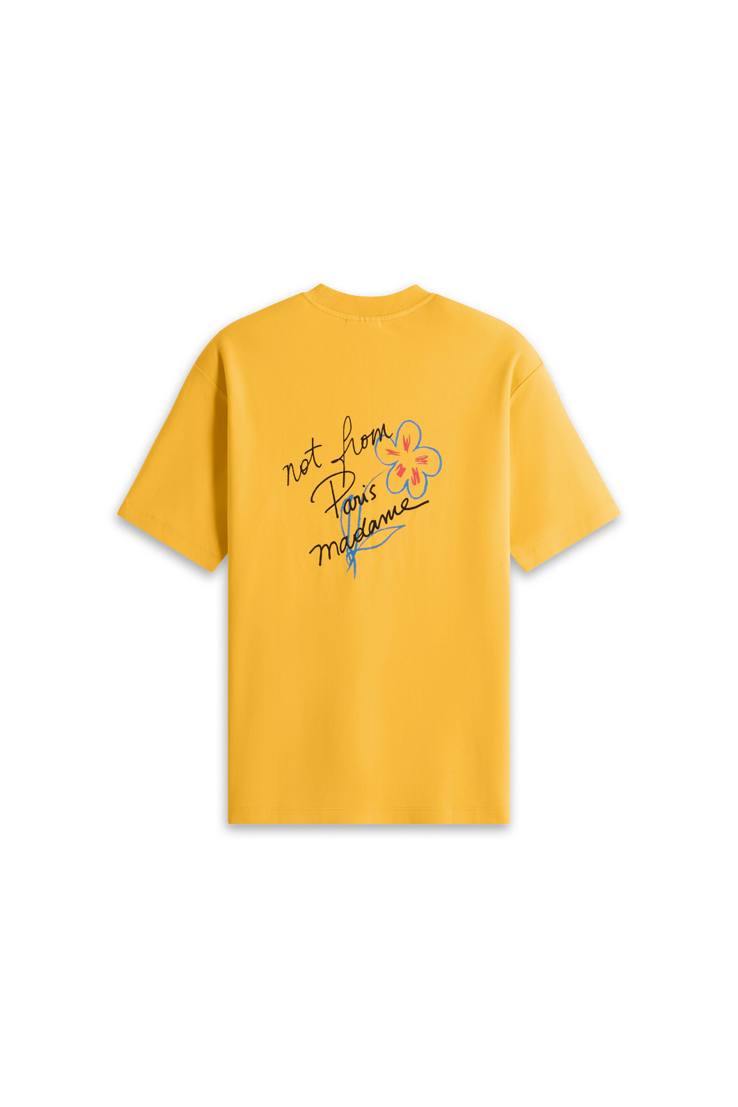 LE T-SHIRT SLOGAN ESQUISSE - DARK YELLOW