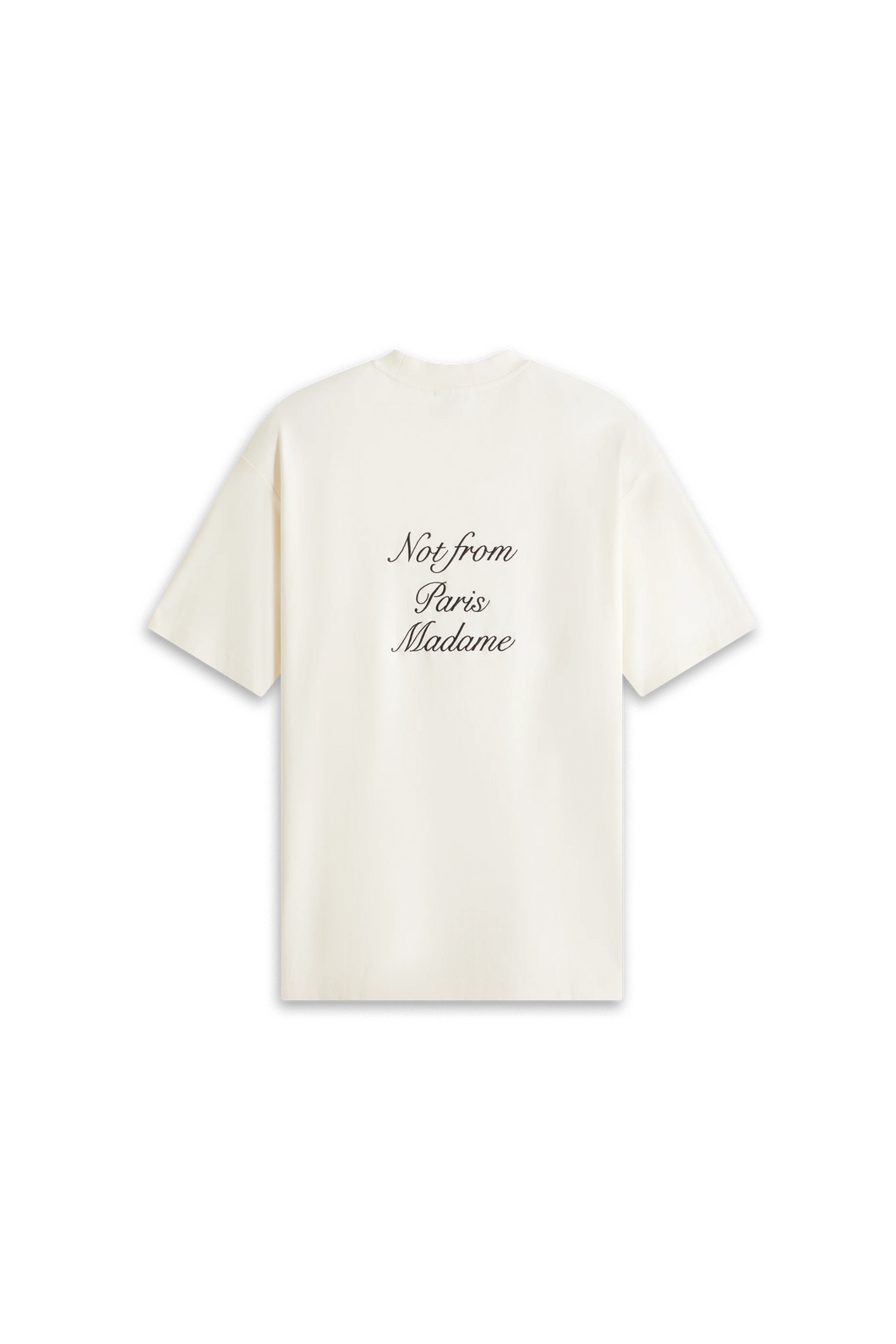 LE T-SHIRT SLOGAN CURSIVE - CREAM