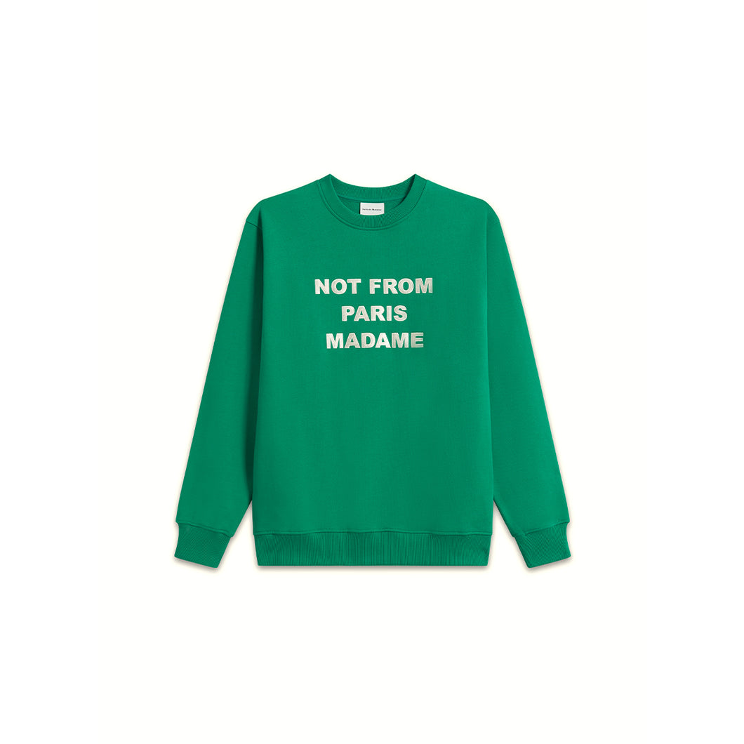 LE SWEATSHIRT SLOGAN - GREEN