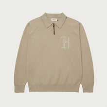 Load image into Gallery viewer, C-FALL HTG ZIP HENLEY - LIGHT BROWN
