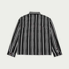 Load image into Gallery viewer, C-FALL HONOR STRIPE BUTTON UP - BLACK

