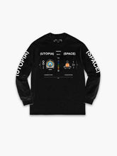 Load image into Gallery viewer, INNER SPACE LONGSLEEVE T SHIRT - BLACK
