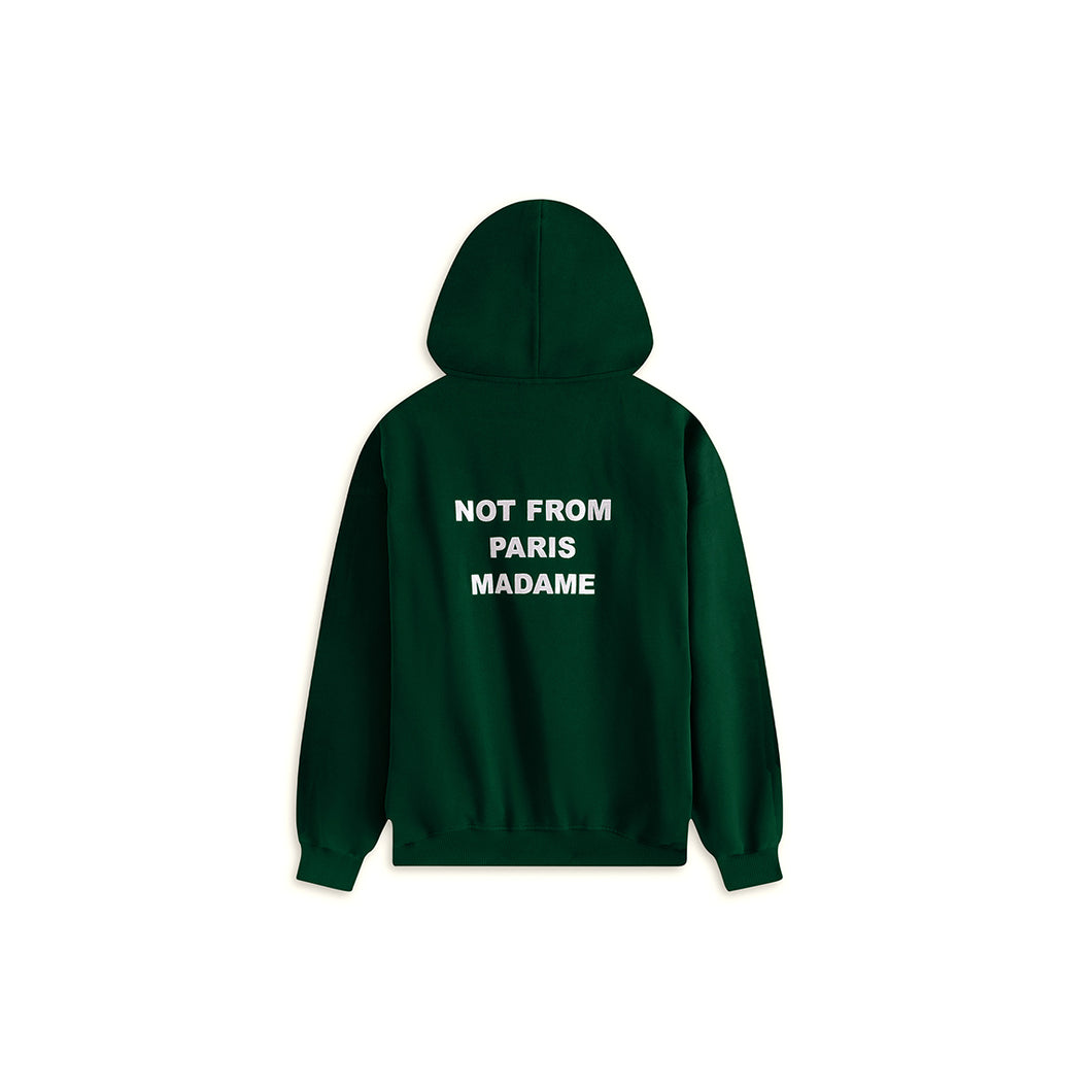 LE HOODIE SLOGAN - DARK GREEN