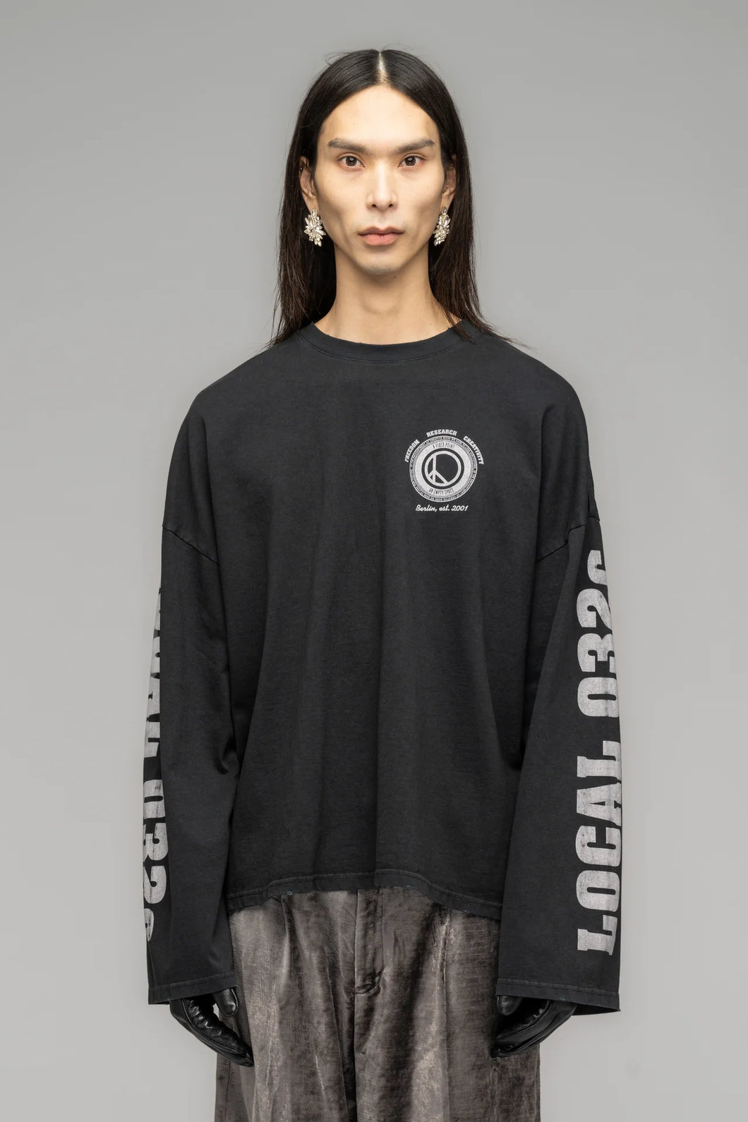 REPETITION LOCAL BOXY LONGSLEEVE - FADED BLACK