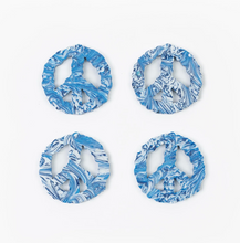 Load image into Gallery viewer, CLOUDED PEACE COASTER - SET OF 4 - BLUE WAVE
