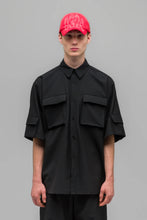 Load image into Gallery viewer, TAILORED FLAP POCKET SHIRT - BLACK
