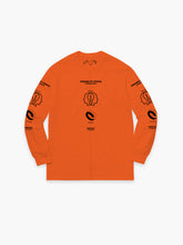 Load image into Gallery viewer, UPCYCLED UTOPIA LONGSLEEVE T SHIRT - ORANGE
