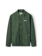 Load image into Gallery viewer, WOOD TWILL OVERSHIRT - DARK GREEN
