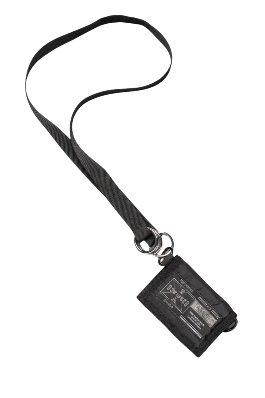 TEAM TAG LANYARD WALLET - FADED BLACK