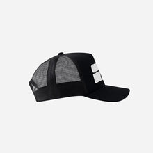 Load image into Gallery viewer, S&#39;5 PANEL TRUCKER HAT - BLACK
