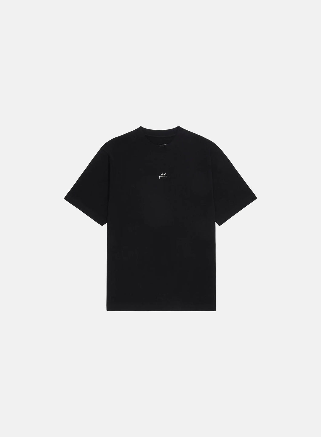 KNITTED ESSENTIAL T SHIRT - BLACK