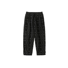 Load image into Gallery viewer, CHECK JACQUARD 1 TUCK EASY PANTS - BLACK
