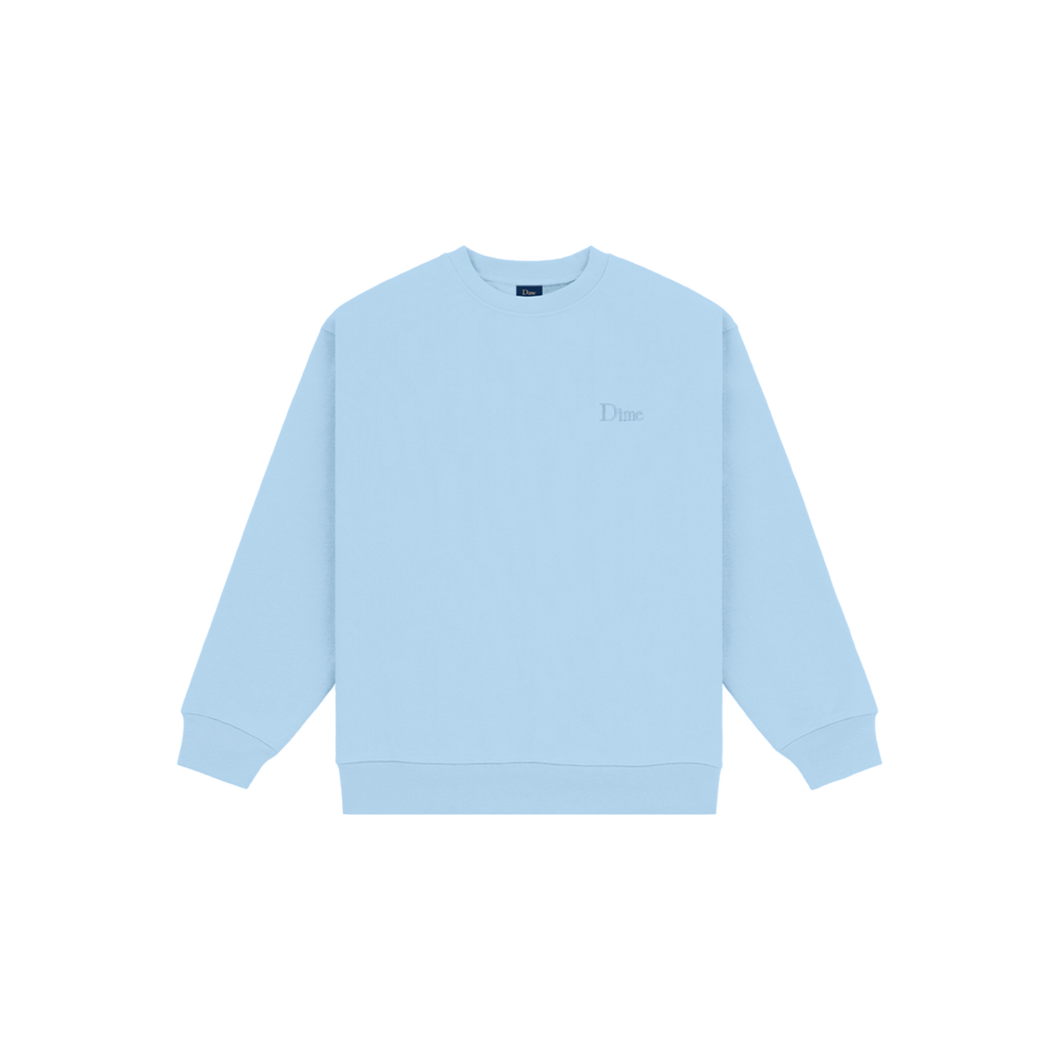CLASSIC SMALL LOGO CREWNECK - BABY BLUE