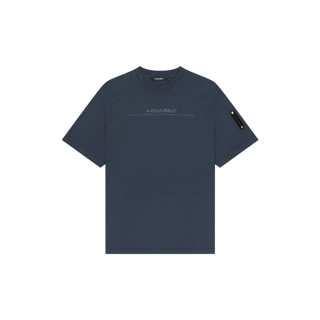 KNITTED DISCOURSE T-SHIRT - NAVY