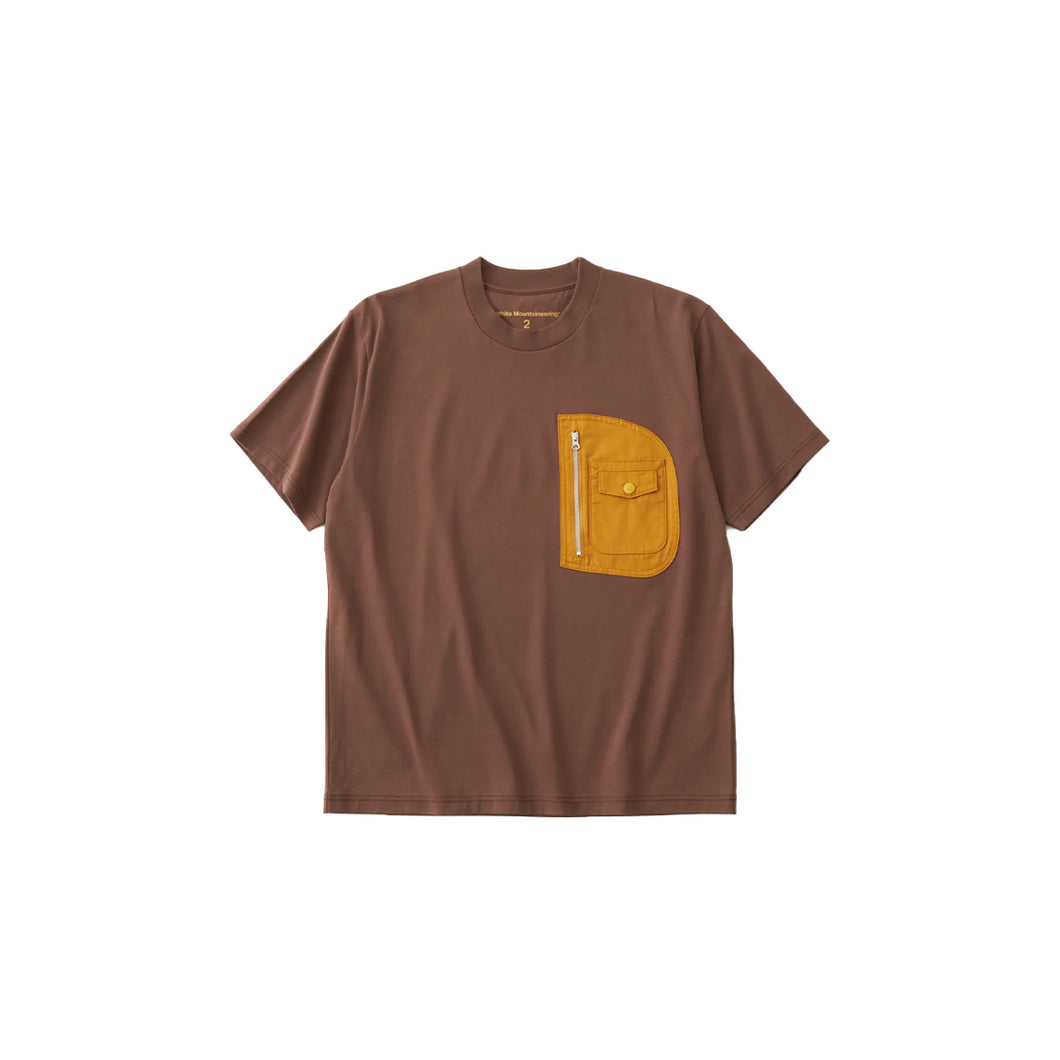 D POCKET T-SHIRT - BROWN