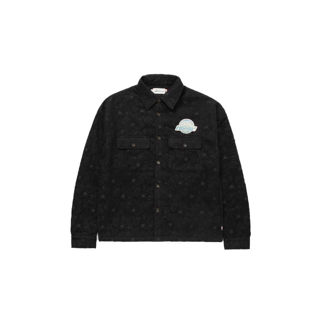 FLORAL COVER SHIRT - BLACK