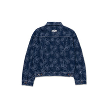 Load image into Gallery viewer, FLOWER JACQUARD JACKET - INDIGO
