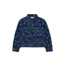 Load image into Gallery viewer, FLOWER JACQUARD JACKET - INDIGO
