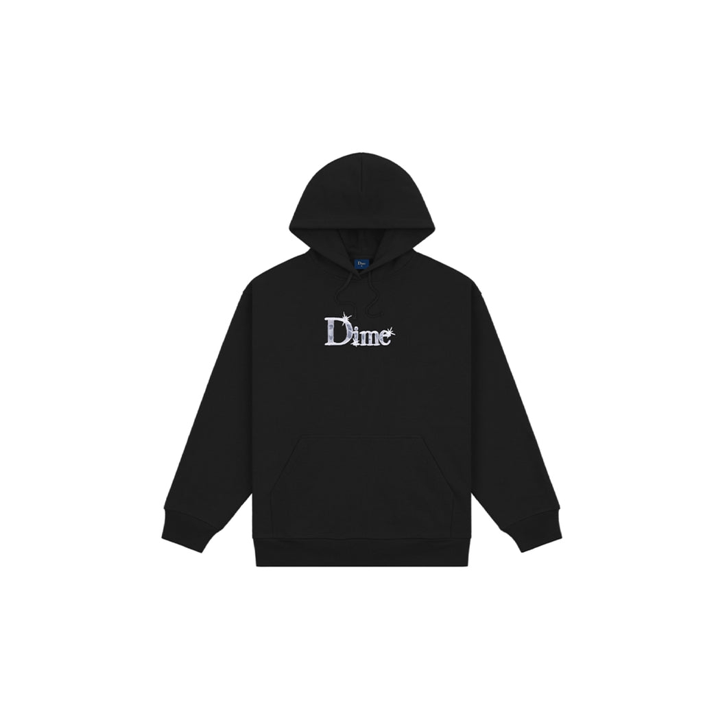 CLASSIC SHINY HOODIE - BLACK