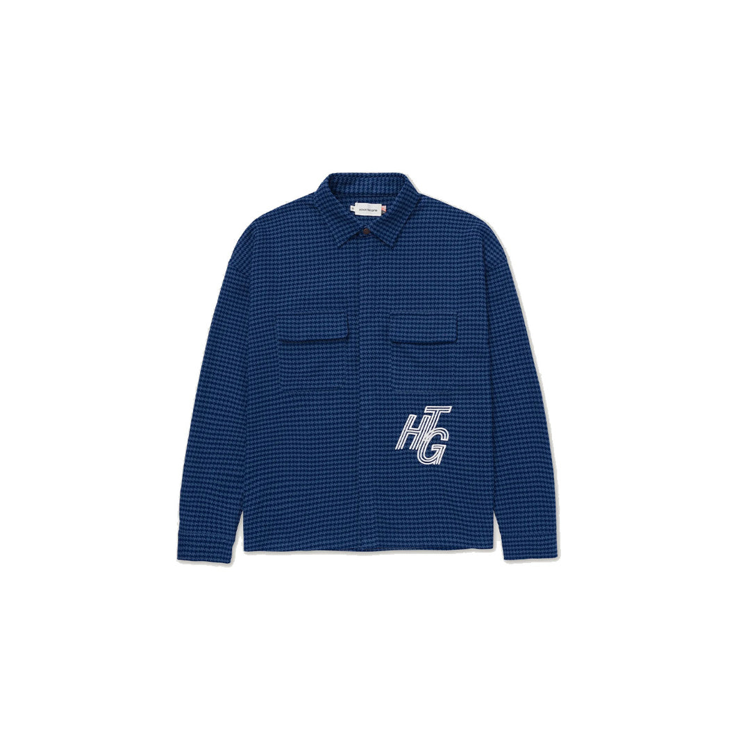 HOUNDSTOOTH HTG SHIRT - NAVY