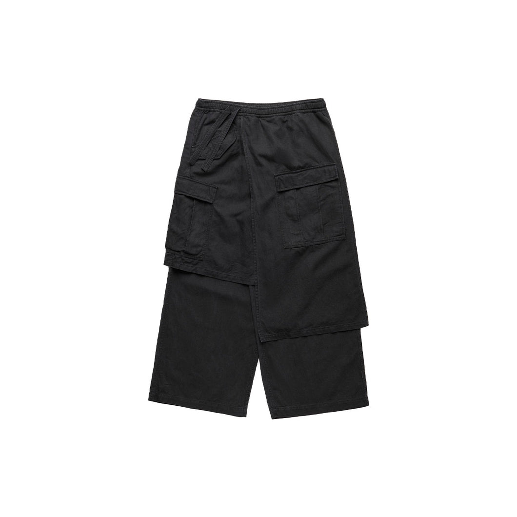 ASYM CARGO HAKAMA PANTS WR - BLACK