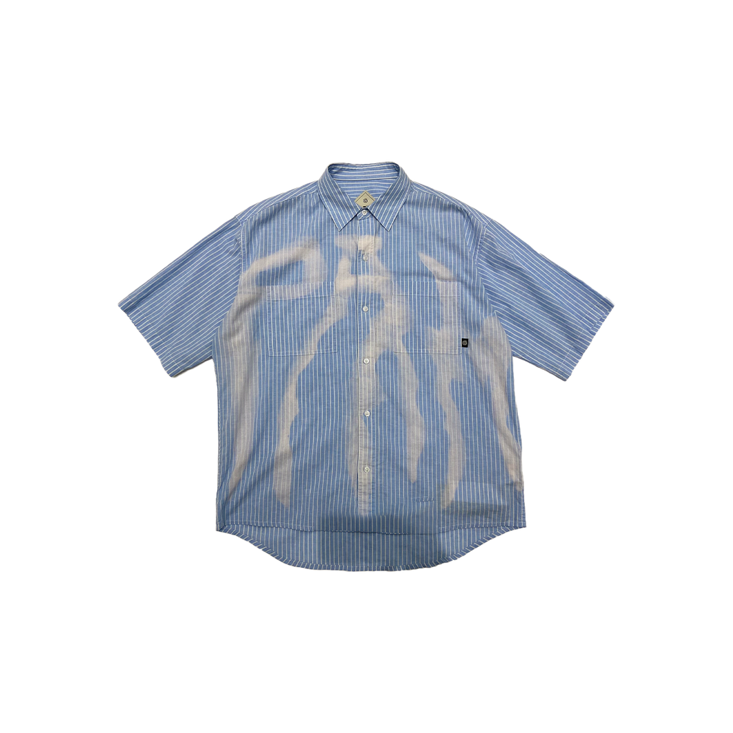 CADENCE BOXY SS SHIRT - BLUE STRIPE