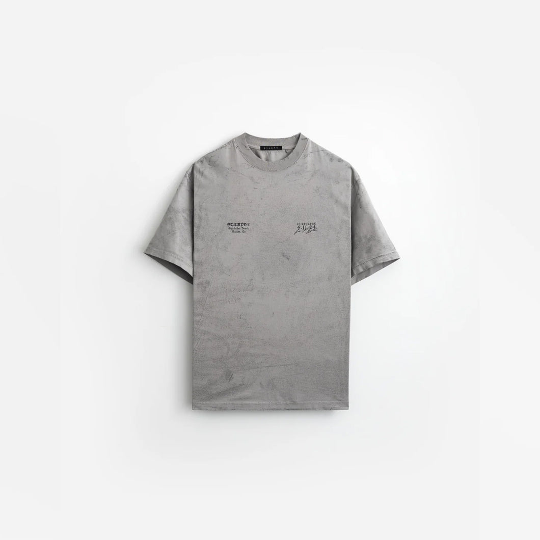 MALIBU HIGH RELAXED TEE - CEMENT