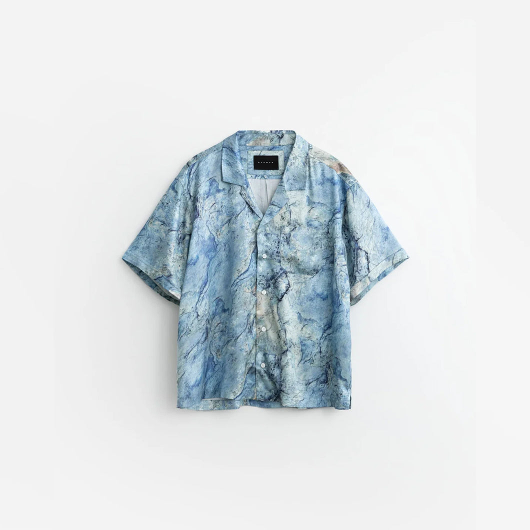 OCEAN FLOOR CAMP COLLAR BUTTONDOWN - OCEAN FLOOR PRINT