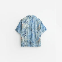 Load image into Gallery viewer, OCEAN FLOOR CAMP COLLAR BUTTONDOWN - OCEAN FLOOR PRINT
