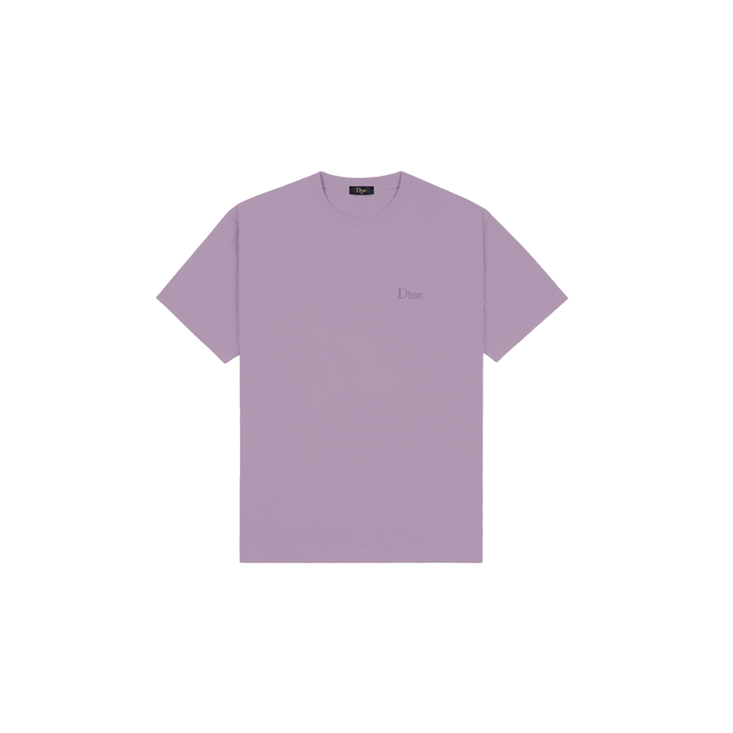 CLASSIC SMALL LOGO T-SHIRT - PLUM GRAY
