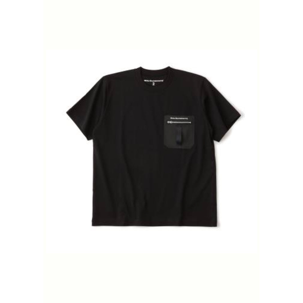ZIP POCKET T-SHIRT - BLACK